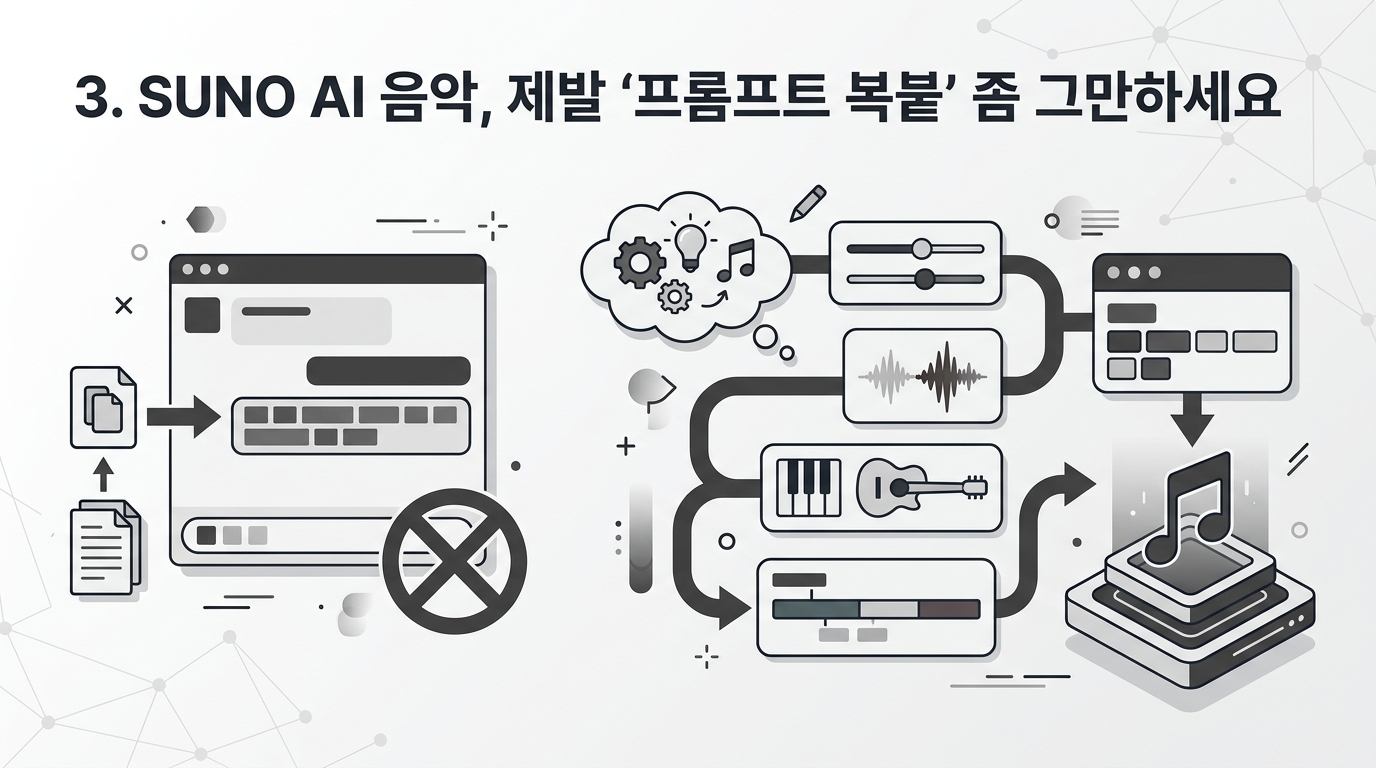 3. SUNO AI 음악, 제발 '프롬프트 복붙' 좀 그만하세요