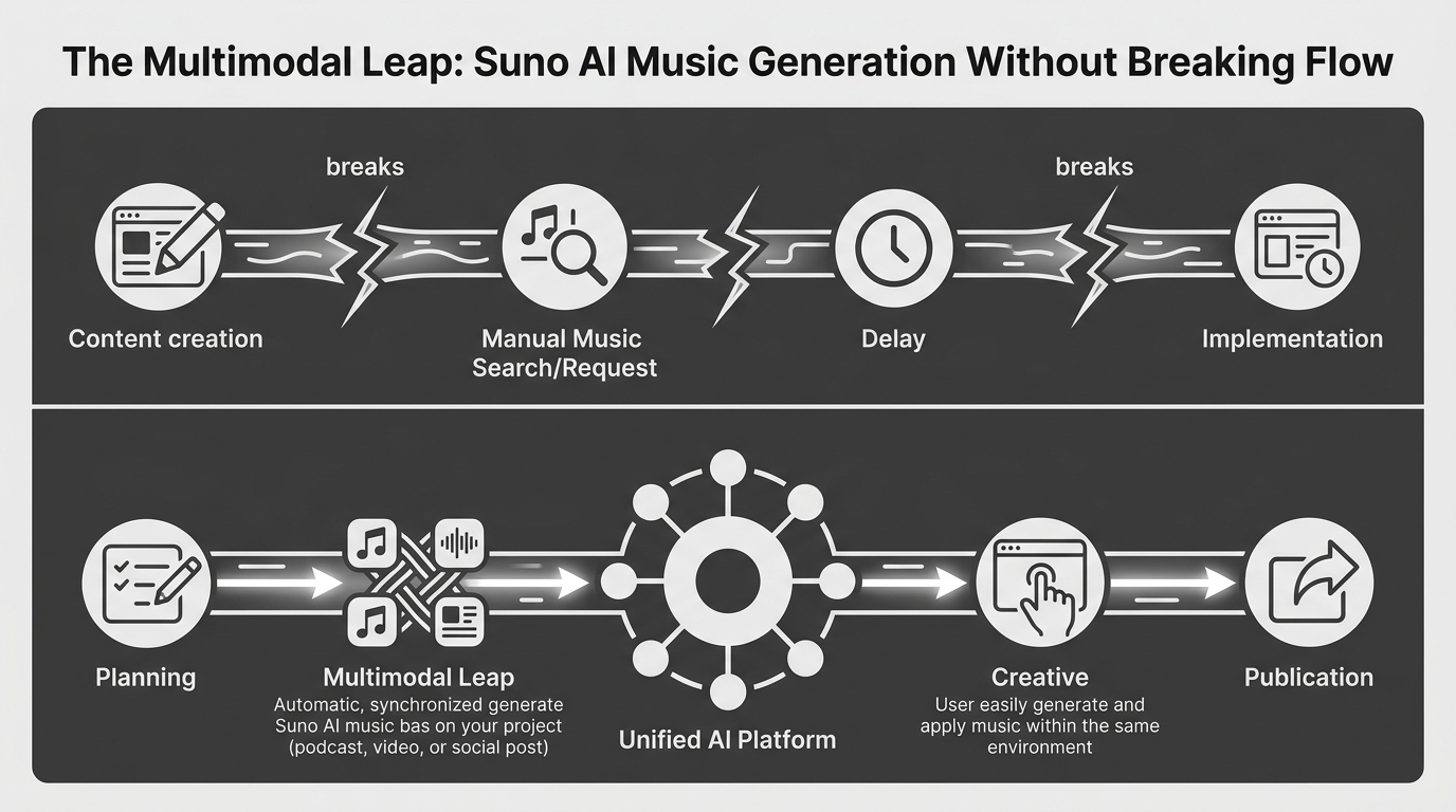 The Multimodal Leap: Suno AI Music Generation Without Breaking Flow